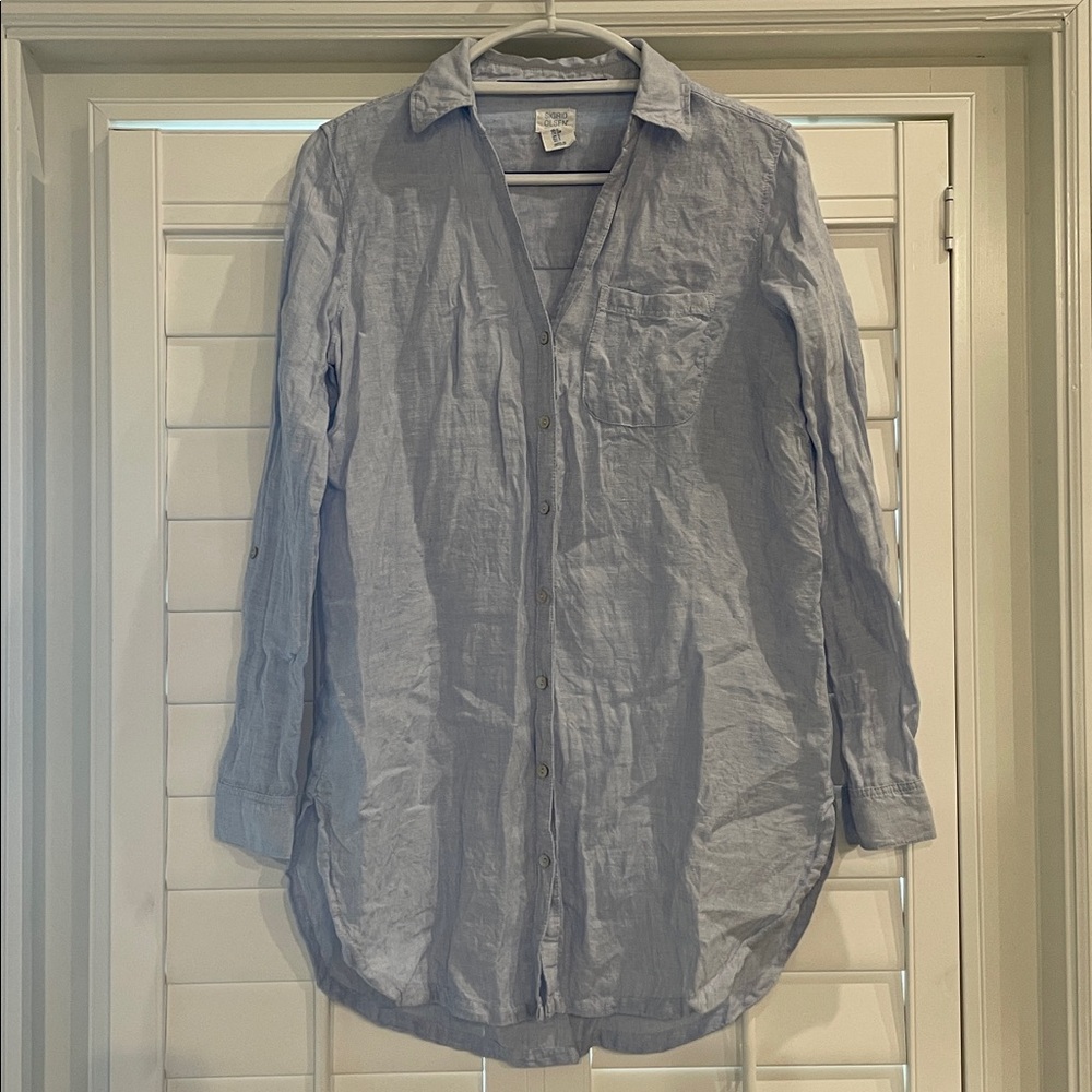 Linen Tunic Dress Coverup